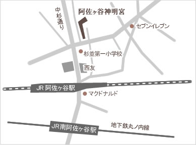 阿佐ヶ谷神明宮地図